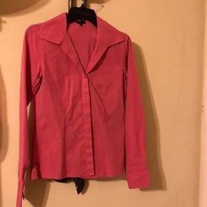 Pink button up blouse